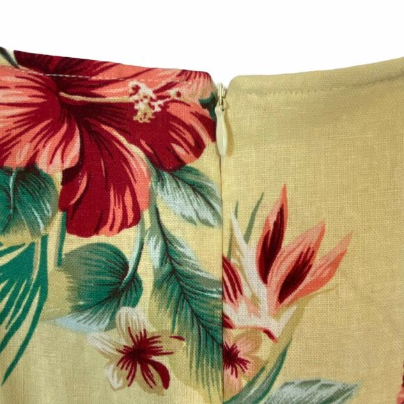 Coldwater Creek Sundress Midi Women's Multicolor Floral Faux Wrap Skirt Size 14 - Picture 3 of 15